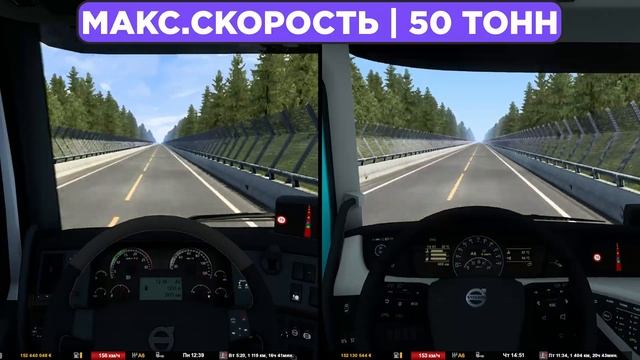 КТО БЫСТРЕЕ? СРАВНЕНИЕ НОВОЙ И СТАРОЙ ВОЛЬВО | Euro Truck Simulator 2 смотреть онлайн