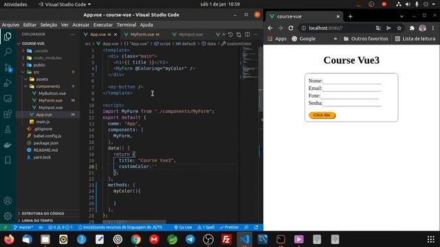 COMUNICAÇÃO entre COMPONENTES no Vue 3 смотреть онлайн