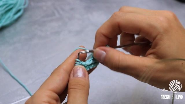 Вытянутые петли. Узор спицами. Мастер-класс смотреть онлайн