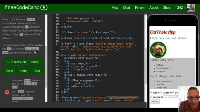 Use an ID Attribute to Style an Element , freeCodeCamp review html & css, lesson 38 смотреть онлайн