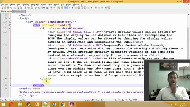 Bootstrap Display d table d table row d table cell in Bootstrap in Hindi Urdu смотреть онлайн