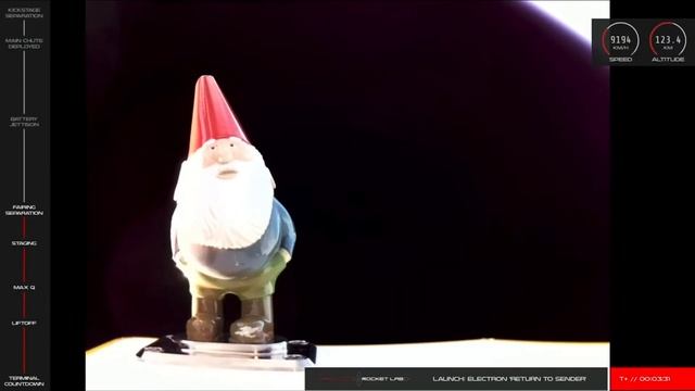 Rocket Lab Sends 'Gnome Chomsky' To Space