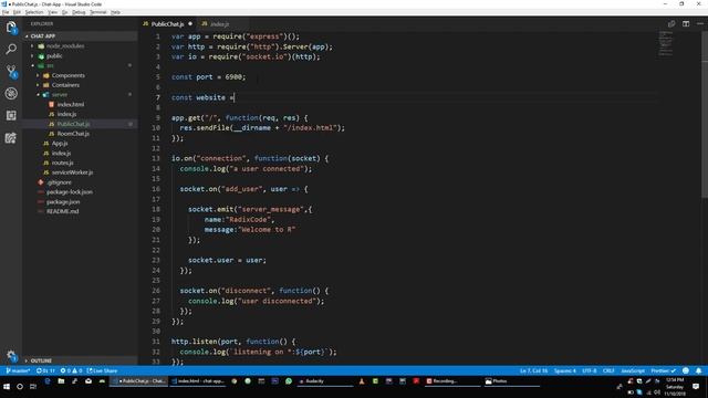 Socket.io & WebSockets #13 - Join User & Emit Server Message Event смотреть онлайн