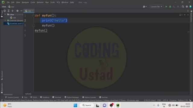 Python recursion tutorial in hindi | what is Recursion in python ? смотреть онлайн