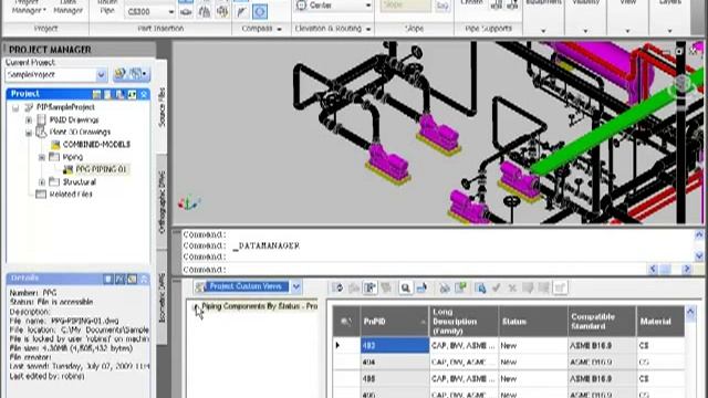 AutoCAD Plant 3D Project Manager смотреть онлайн