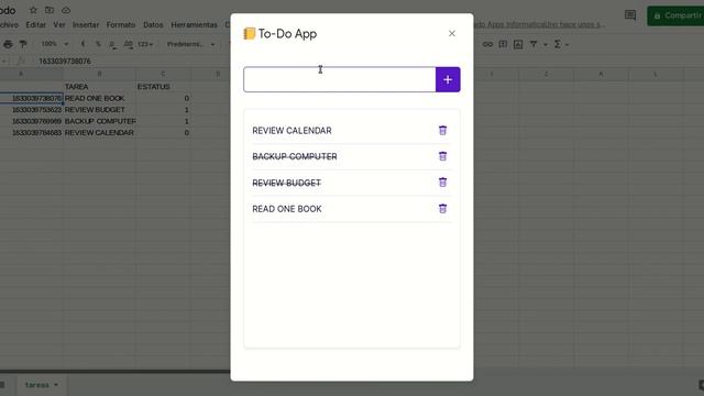 To-Do App Apps Script - Google Sheets + Javascript + CSS смотреть онлайн