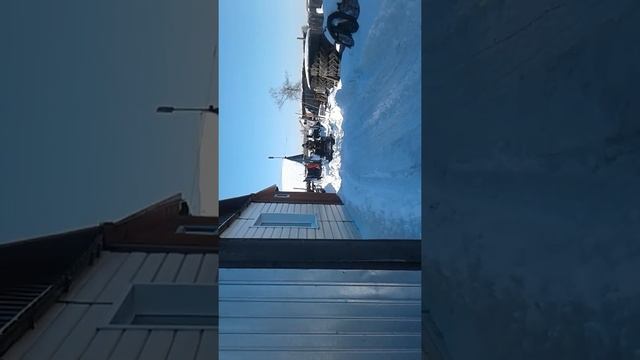 Чистим снег куном задним отвалом смотреть онлайн
