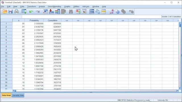 Exponential distribution in SPSS смотреть онлайн