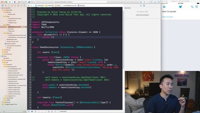 Swift 3: Twitter - Generics and Array Extension (Ep 16) смотреть онлайн