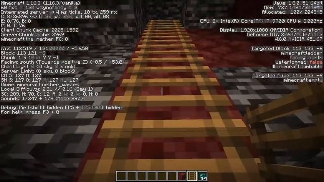 How to get on the NETHER ROOF Minecraft Java 1.16.3 смотреть онлайн