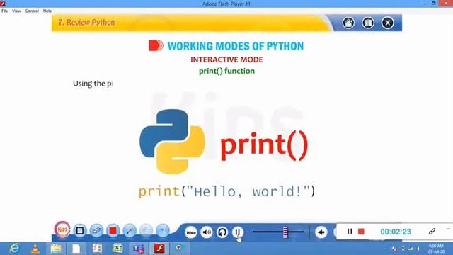 CH:7 REVIEW PYTHON(MODULE 2) смотреть онлайн