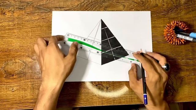 Drawing Of 3D Pyramid | How To Draw 3D Pyramid Easy | 3D Art On Paper Tutorial смотреть онлайн