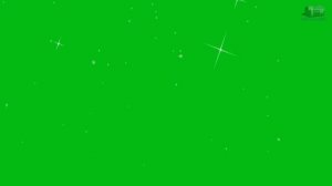 Футажи для видеомонтажа летящие мерцающие звезды на зеленом фоне хромакей