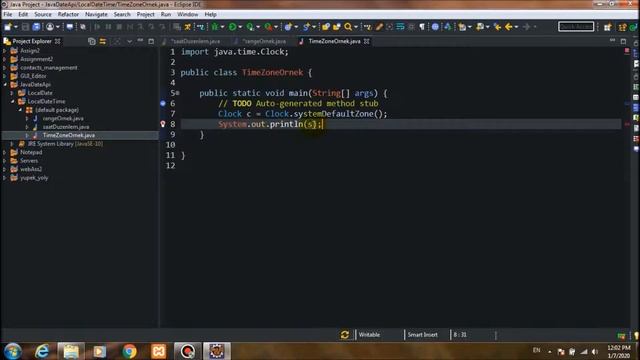 Java DATE API de Time Zone ornegi Ders 5 смотреть онлайн