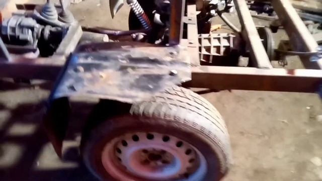 Рулевое управление на минитрактор , педальный узел и пол . смотреть онлайн