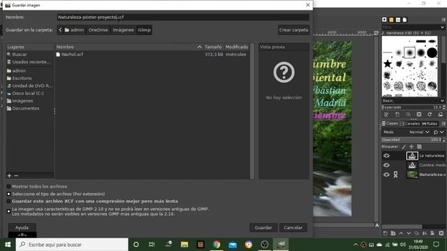 Edición fotográfica con GIMP: Realización de un póster y un folleto publicitario. смотреть онлайн