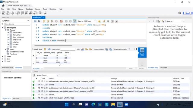 How to solve Commit and Rollback not working issue in MySQL ??? | #sql | Ravi Prasath S | Tamil смотреть онлайн