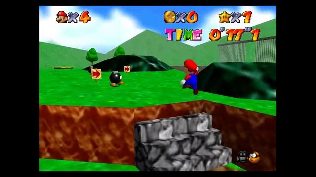 Super Mario 64 - Part 1 : We take down the BIG BOMB BOY with trash controls смотреть онлайн