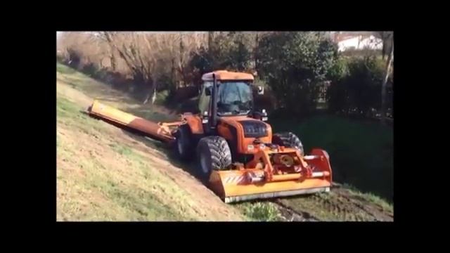 Косилки кусторезы навесная Ferri MKD и смещаемая TLP на тракторе смотреть онлайн