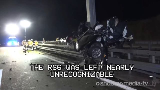 Audi RS6 300KM H  The WORST Car Crash In The World Explained.