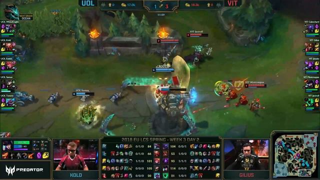UOL vs. VIT - Неделя 3 День 2 | LCS EU 2018 Spring Split смотреть онлайн