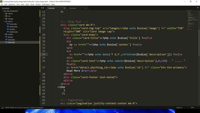 Project Part 22 php project date format and detail link смотреть онлайн