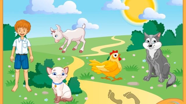 Угадай чьи следы? Развивающая игра для детей до 4-5 лет смотреть онлайн