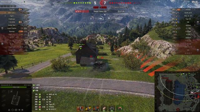 ИСУ 122 2 попал в бой мечты world of tanks! 12 фрагов и куча медалей ! смотреть онлайн