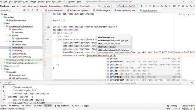Android Studio-Sharedpreference using retrofit Login and Logout With Source Code смотреть онлайн