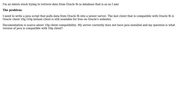 Which java JDK is compatible with oracle instant client 10g смотреть онлайн