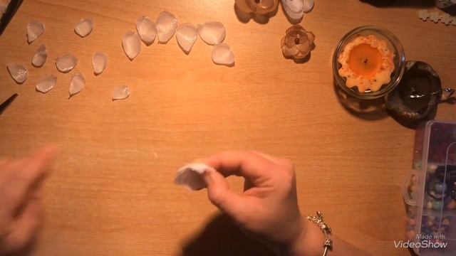 Цветы из ткани. Скрапбукинг. Подробный мастер класс.