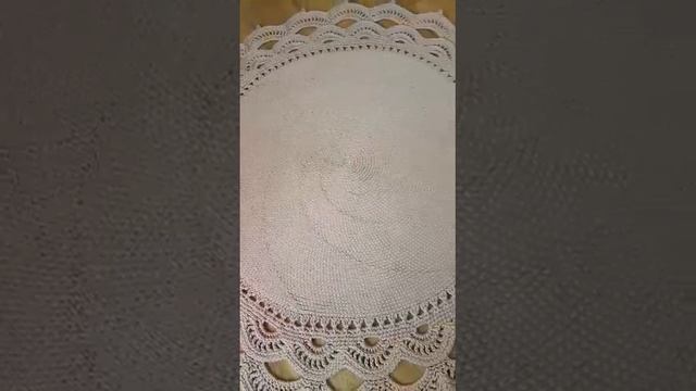 Круглый ковер вязаный крючком пыльная роза смотреть онлайн