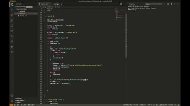 Go read csv output pipe delimited смотреть онлайн