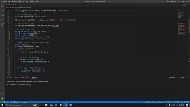 CSV deserialization and analysis in Rust смотреть онлайн