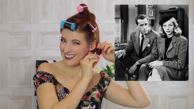 Lauren Bacall Vintage Hair Tutorial // How To Curl Your Hair [CC] смотреть онлайн