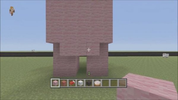 MineCraft 3D Pixel Art Tutorial - Pink Bear Model