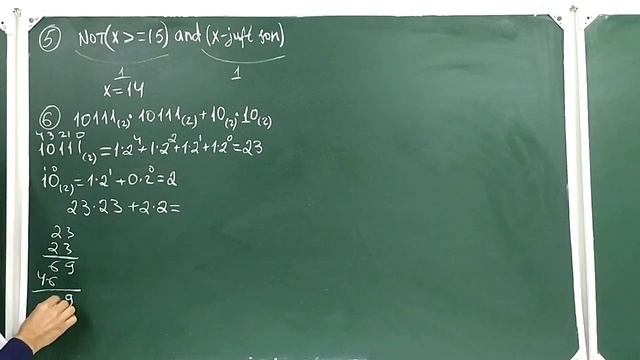 SANOQ SISTEMALARI | ATTESTATSIYAGA TUSHGAN SAVOLLAR YECHIMI (5-DARS)