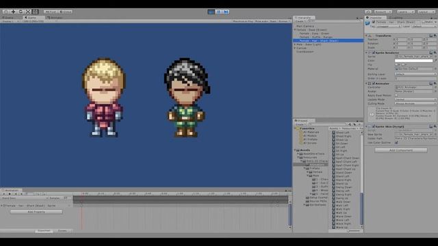Retro 2D Characters: Update 1.3 - Unity Asset Store & itch.io Sprites Pack смотреть онлайн