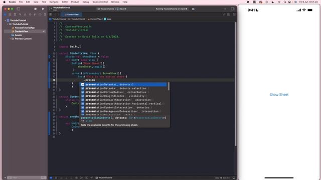 How to display a bottom sheet in SwiftUI #WhatsNewInSwiftUI смотреть онлайн