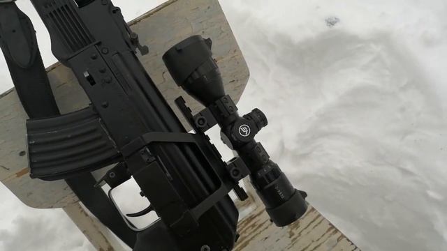 Прицел Vectoroptics 3-9х32 на Сайга 7, 62х39