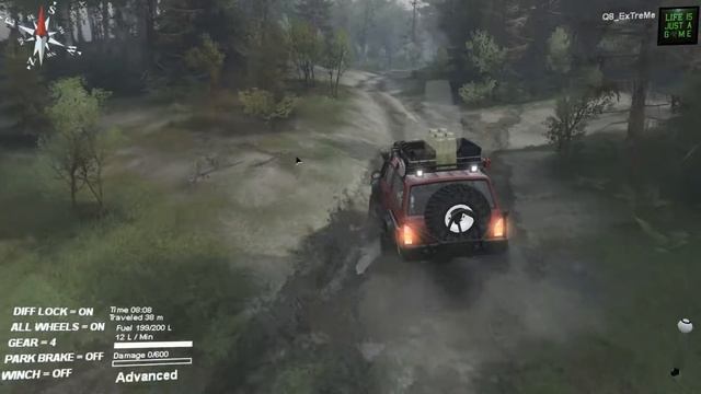 Spintires - Mod showcase (Toyota Land Cruiser/Ford F-150/JEEP Cherokee) смотреть онлайн