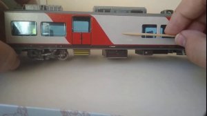 Электропоезд "Ласточка" 1/87 из картона УМБУМ (Умная Бумага)