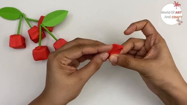 DIY PAPER CHERRY / Paper Crafts For School / Paper Craft / Easy kids craft ideas / paper Cherry 3D смотреть онлайн