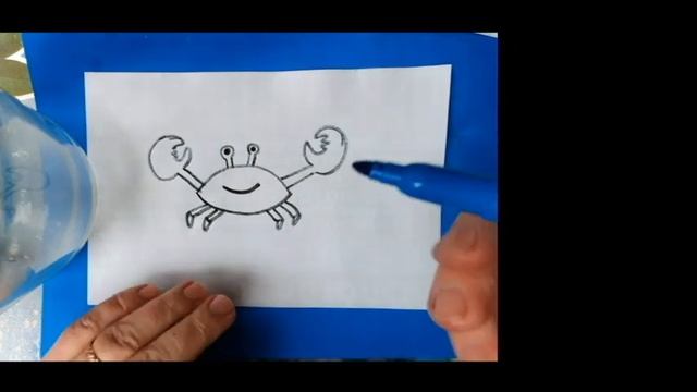 Как нарисовать краба, легко и просто смотреть онлайн
