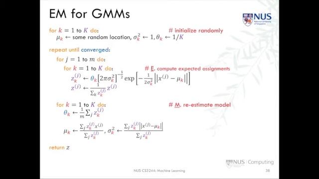 11.post.04 « Expectation Maximization « Machine Learning « NUS School of Computing смотреть онлайн