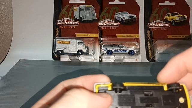 Diecast Majorette 60th Anniversary. Mercedes 450 SEL / Volvo 240 GL / Citroen HY смотреть онлайн