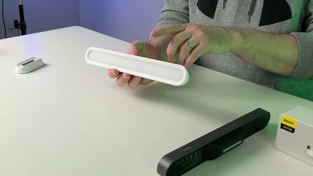 Аккумуляторная LED лампа Baseus Magnetic Stepless Desk Lamp с магнитным креплением - какую купить? смотреть онлайн