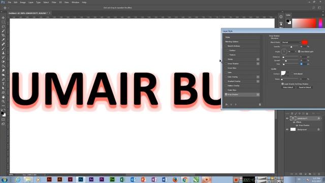 Drop Shadow, Stroke, Gradient, and Bevel in Adobe Photoshop CC смотреть онлайн