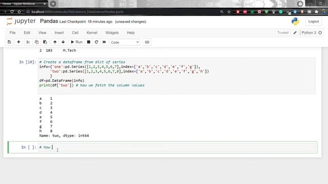 #75 Python Pandas Complete Data Frame Knowledge | #teksolutions смотреть онлайн