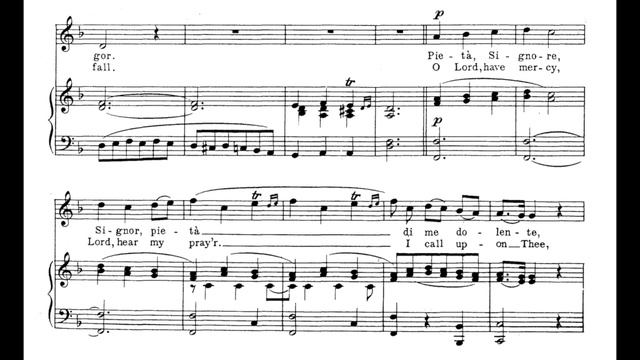 Pieta, Signore! (Alessandro Stradella) - Piano Accompaniment in D Minor смотреть онлайн